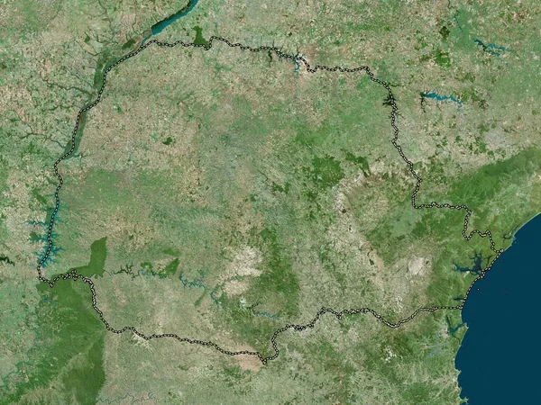 Parana, state of Brazil. High resolution satellite map