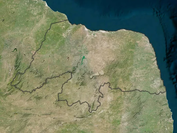 Rio Grande Norte 巴西州 低分辨率卫星地图 — 图库照片