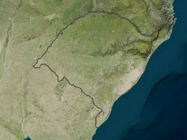Rio Grande Sul Estado Brasil Mapa Satélite Baixa Resolução — Fotografia de Stock