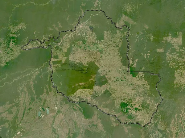 Rondônia Estado Brasil Mapa Satélite Baixa Resolução — Fotografia de Stock