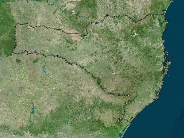 Santa Catarina Estado Brasil Mapa Satélite Alta Resolução — Fotografia de Stock