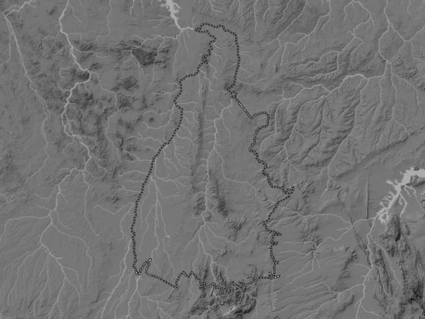 Токантинс Штат Бразилия Карта Высот Билевеля Озерами Реками — стоковое фото