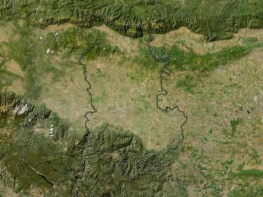 Filibe, Bulgaristan ili. Düşük çözünürlüklü uydu haritası