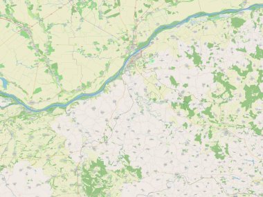 Rusçuk, Bulgaristan vilayeti. Açık Sokak Haritası