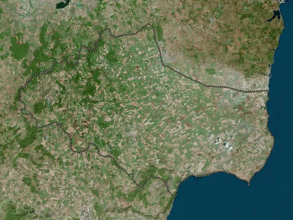 Dobrich Provinsen Bulgarien Högupplöst Satellitkarta — Stockfoto