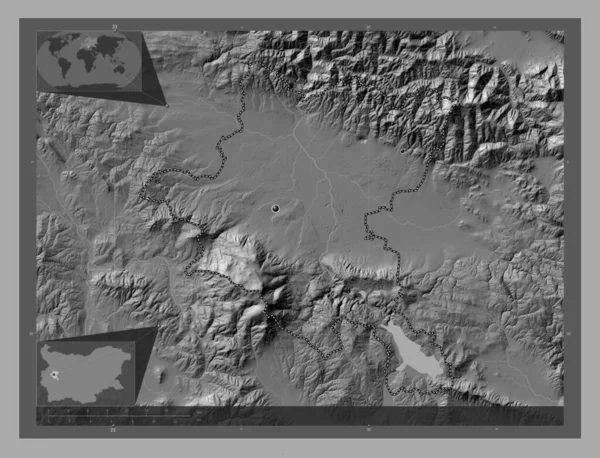 Grad Sofiya Provincie Bulharsko Mapa Nadmořské Výšky Jezery Řekami Umístění — Stock fotografie