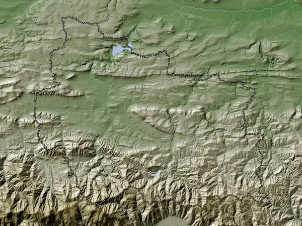 Gabrovo Province Bulgarie Carte Altitude Colorée Dans Style Wiki Avec — Photo