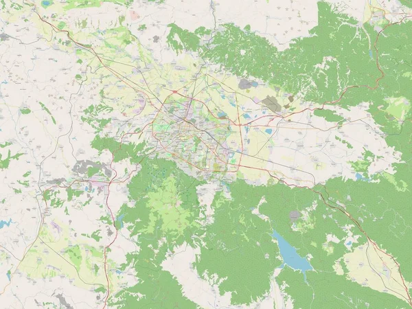 Grad Sofiya Провінція Болгарії Відкрита Карта Вулиць — стокове фото