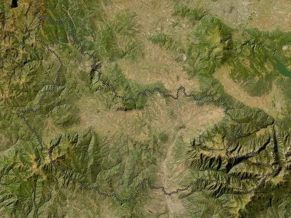 ブルガリアのキュステンディル州 低解像度衛星地図 — ストック写真