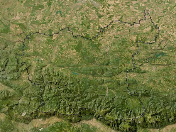 Lovech Província Bulgária Mapa Satélite Baixa Resolução — Fotografia de Stock