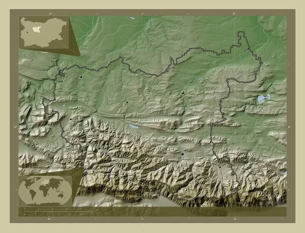 Λόβετς Επαρχία Της Βουλγαρίας Υψόμετρο Χάρτη Χρωματισμένο Στυλ Wiki Λίμνες — Φωτογραφία Αρχείου