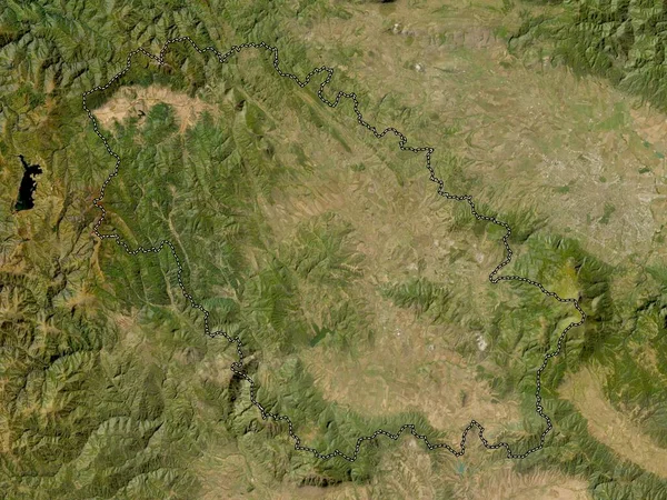 保加利亚的Pernik省 低分辨率卫星地图 — 图库照片