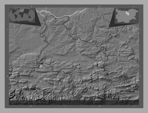 Veliko Tarnovo Provincie Bulharsko Mapa Nadmořské Výšky Jezery Řekami Umístění — Stock fotografie