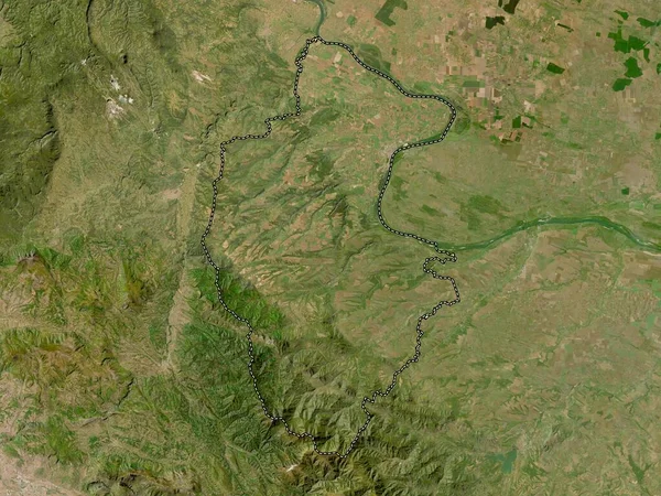 Vidin Provincia Bulgaria Mapa Satelital Baja Resolución — Foto de Stock
