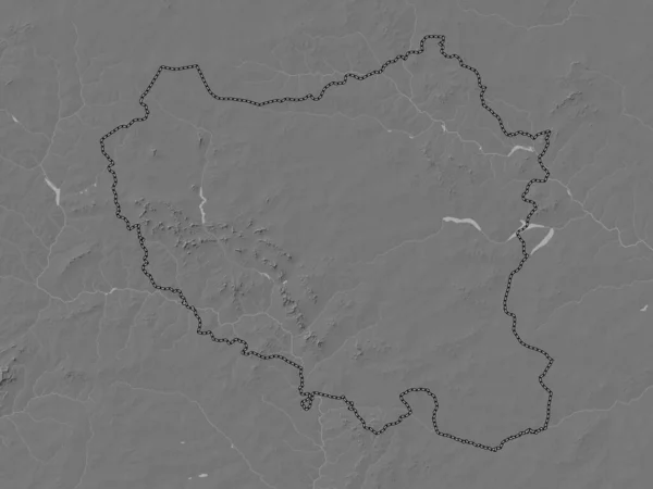 Centro Nord Regione Del Burkina Faso Mappa Dell Elevazione Bilivello — Foto Stock