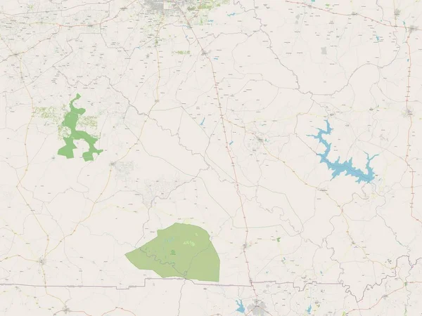 Centre Sud Region Burkina Faso 露天街道地图 — 图库照片