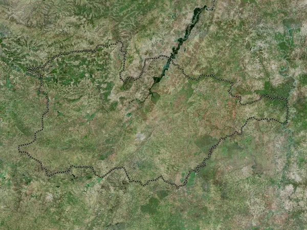Hauts Bassins Região Burkina Faso Mapa Satélite Alta Resolução — Fotografia de Stock