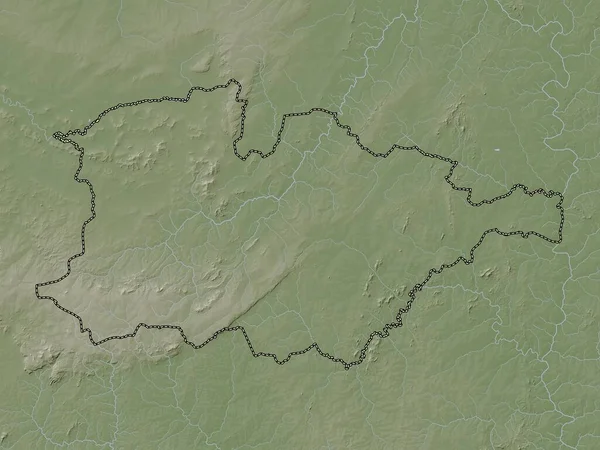 Hauts Bassins Περιφέρεια Μπουρκίνα Φάσο Υψόμετρο Χάρτη Χρωματισμένο Wiki Στυλ — Φωτογραφία Αρχείου