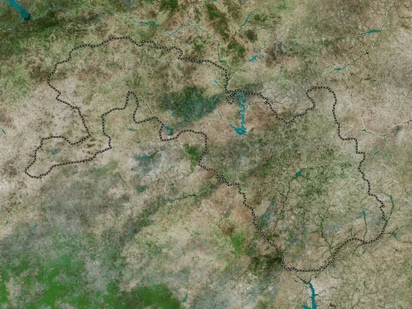 Plateau Central Burkina Faso Régió Nagyfelbontású Műholdas Térkép — Stock Fotó