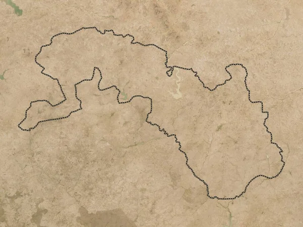 Plato Merkez Burkina Faso Bölgesi Düşük Çözünürlüklü Uydu Haritası — Stok fotoğraf