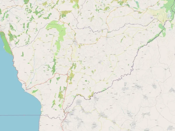 Makamba Provinz Burundi Open Street Map — Stockfoto