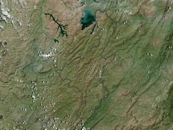 Muyinga Burundi Vilayeti Yüksek Çözünürlüklü Uydu Haritası — Stok fotoğraf