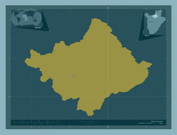 Нгозі Провінція Бурунді Твердий Колір Місця Розташування Назви Великих Міст — стокове фото