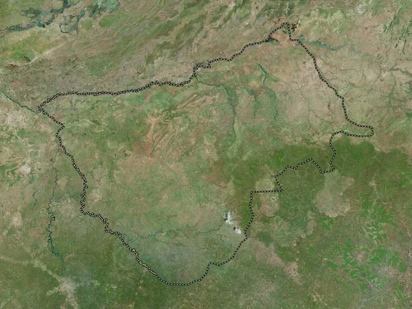 Bamingui Bangoran Regionen Centralafrikanska Republiken Högupplöst Satellitkarta — Stockfoto