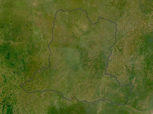 Basse Kotto Prefecture Central African Republic Low Resolution Satellite Map — Stock Photo, Image