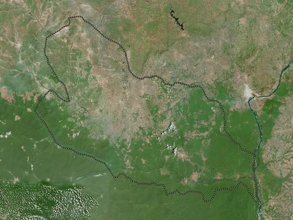 Lobaye Prefektura Středoafrické Republiky Satelitní Mapa Vysokým Rozlišením — Stock fotografie