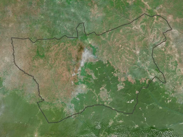 Mambere Kadei Prefeitura República Centro Africana Mapa Satélite Alta Resolução — Fotografia de Stock