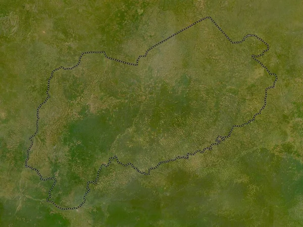 Mbomou Prefectura República Centroafricana Mapa Satelital Baja Resolución — Foto de Stock