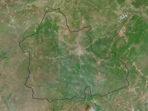 Nana Mambere Prefeitura República Centro Africana Mapa Satélite Alta Resolução — Fotografia de Stock