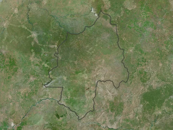 Ouaka Prefekturen Centralafrikanska Republiken Högupplöst Satellitkarta — Stockfoto