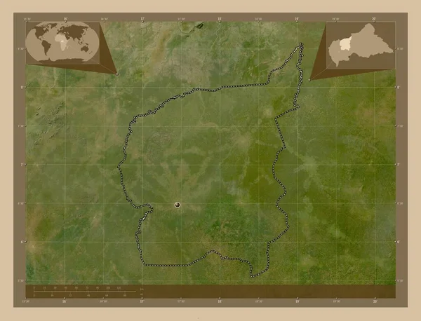 Ouham Prefektura Středoafrické Republiky Satelitní Mapa Nízkým Rozlišením Pomocné Mapy — Stock fotografie