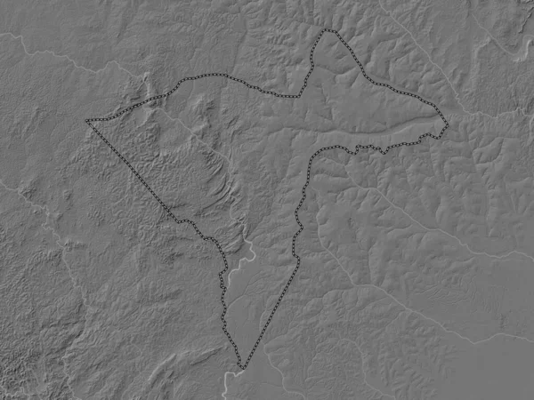 Sangha Mbaere Prefectura Económica República Centroafricana Mapa Elevación Bilevel Con — Foto de Stock