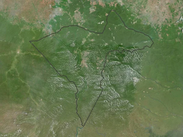 Sangha Mbaere Centralafrikanska Republikens Ekonomiska Region Högupplöst Satellitkarta — Stockfoto