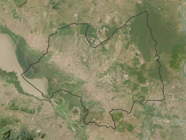 Kampong Thum Oblast Kambodža Satelitní Mapa Nízkým Rozlišením — Stock fotografie