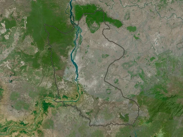 Kracheh Province Cambodia 高分辨率卫星地图 — 图库照片