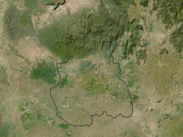 Rotanokiri Provincii Kambodža Satelitní Mapa Nízkým Rozlišením — Stock fotografie