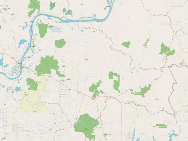 柬埔寨省Tbong Khmum 露天街道地图 — 图库照片