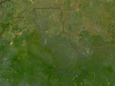 Est, Kamerun bölgesi. Düşük çözünürlüklü uydu haritası