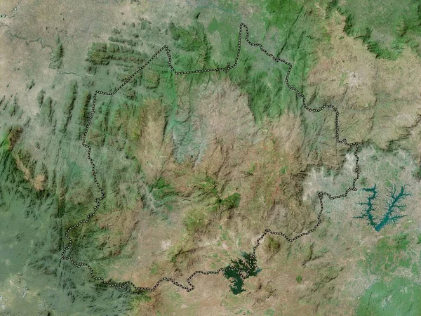 Nord Ouest Região Dos Camarões Mapa Satélite Alta Resolução — Fotografia de Stock