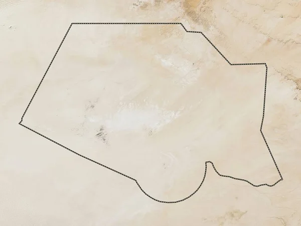 Borkou Región Chad Mapa Satelital Baja Resolución — Foto de Stock