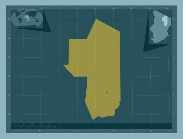 차드의 엔네디 오프입니다 색깔의 Corner Auxiliary Location — 스톡 사진