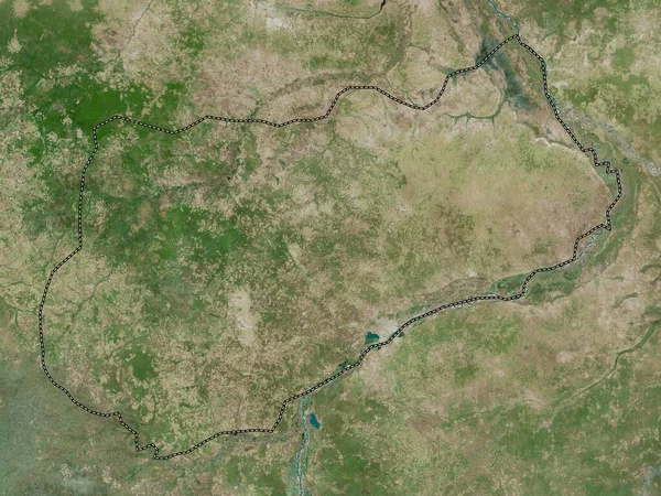 Logone Occidental Regionen Tchad Högupplöst Satellitkarta — Stockfoto