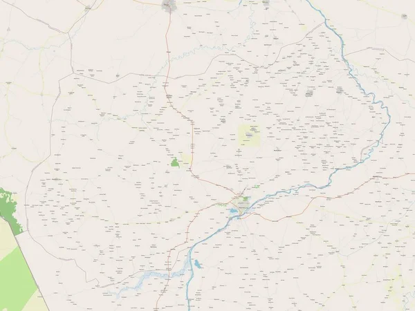 Logone Occidental Район Чаду Відкрита Карта Вулиць — стокове фото