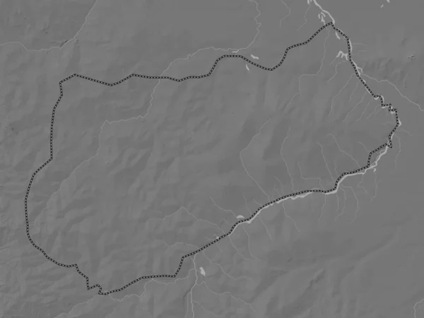 Logone Occidental Regione Del Ciad Mappa Dell Elevazione Bilivello Con — Foto Stock