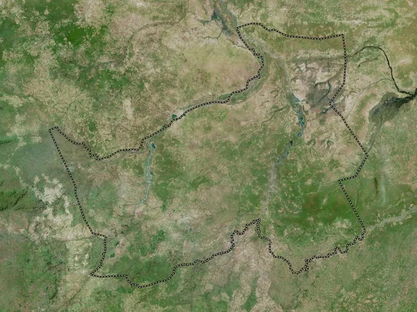 Logone Oriental Região Chade Mapa Satélite Alta Resolução — Fotografia de Stock