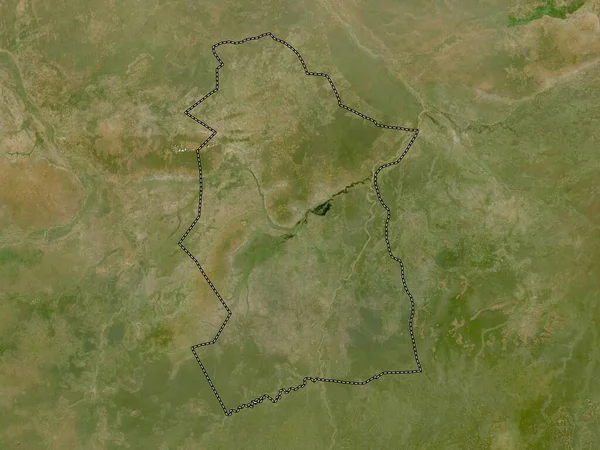 Mandoul Regionen Tchad Lågupplöst Satellitkarta — Stockfoto